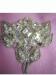 Vintage Dainty Clear Flower Rhinestone Brooch / Pin