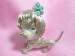 Signed Sarah Coventry Sml Silver Tone & Rhinestone Dog Pin