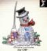 Christmas Snowman Pin: Rhinestone Christmas Snowman Brooch