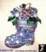Christmas Boot Pin: AB Rhinestone Santa's Boot Pin Brooch