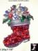 Christmas Boot Pin:  Rhinestone Santa's Boot Pin Brooch