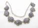 Purple Amethyst Stone Cabs & Silver Tone Necklace