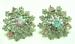 Coro Silver Snowflake Rhinestone Earrings