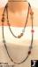 Long Crystal Chain Necklace Set: Multicolor Crystal Necklace