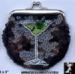 Martini Coin Purse: Sequin Beads Martini Change Purse