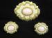 Set Pink & Gold Tone Brooch / Pin & Earrings