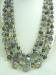 Signed Japan Vintage 4 Strand Beads Necklace