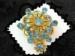 Vintage Barclay Vintage Blue Rhinestone Dress/Scarf Pin