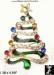 Christmas Tree Pendant Pin: Rhinestone Christmas Tree Pin