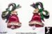 Christmas Bell Earrings: Christmas Bell Pierced Earrings