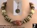 Necklace Set: Chunky Metallic Beads Necklace Earrings Set