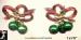 Christmas Jingle Bell Earrings: Christmas Pierced Earrings