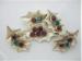 Signed Dodds Vintage Holly & Rhinestone Set Brooch & Earring