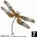 Dragonfly Brooch: Swarovski Rhinestone Dragonfly Pin Brooch