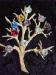 Signed Sarah Coventry Colorful Rhinestone Tree Brooch / Pin