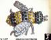 Bee Pin: Huge Rhinestone Bee Pin, Bee Jewelry, Bee Brooch