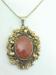 Vintage Floral Goldstone Pendant / Necklace