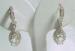 Gorgeous CZ and Sterling Charm Earrings