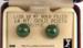 Jade Earrings: Jade Stud Earrings 14K Gold, Jade Jewelry
