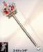 Crown Scepter Pin: Royal Rhinestone Crown Scepter Brooch Pin