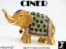 Ciner Elephant Pin: Vintage Ciner Elephant Brooch, Ciner