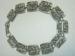 Signed Beau Sterling Silver 925 Vintage Floral Bracelet