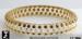 Lucite Rhinestone Bangle Bracelet; Champagne Plastic Bangle