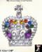 Crown Pin Pendant: Rhinestone Crown Brooch, Crown Jewelry