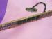 Signed Charmcraft Long Purple Rhinestone Bar Brooch / Pin