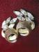 Trifari Gold Tone & Marquises Rhinestone Clip Earrings