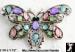 Butterfly Pin: Special Effects Cabochon Rhinestone Butterfly