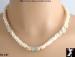 Pearls: Freshwater Pearl, Pink Quartz, Blue Topaz Necklace