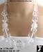 Clear Lucite Acrylic Plastic Beads Necklace Earrings Set