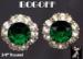 Bogoff Earrings: Vintage Bogoff Rhinestone Earrings, Bogoff