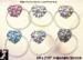 Toe Rings: Rhinestone Heart Toe Rings, Set of 6 Toe Rings