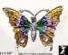 Butterfly Pin:  Colorful Enamel Butterfly Pin Rhinestones
