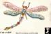 Dragonfly Pin: Pastel Enamel Rhinestone Dragonfly Brooch Pin