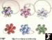 Toe Rings: Rhinestone Daisy Stretch Toe Rings, Toe Ring