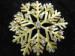 Signed Dodds Vintage Gold Tone & Sparkling Rhinestone Snowfl