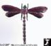 Dragonfly Pin: Fuchsia Rhinestone Enamel Dragonfly Brooch