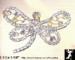 Dragonfly Pin: Rhinestone Dragonfly Pin Brooch AB Clear