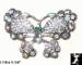 Butterfly Pin Pendant: Rhinestone Butterfly Pin Clear AB