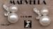 Earrings: Vintage Marvella Pearl Rhinestone Earrings, Pearls
