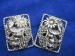 Sarah Coventry Silver Tone Flower Clip on Earrings
