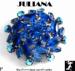 Juliana De Lizza & Elster Cobalt Blue Rhinestone Brooch Pin