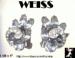 Weiss Earrings: Vintage Weiss Earrings Rhinestone Smoke