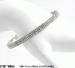 Rhinestone Bangle Bracelet: Clear Rhinestone Bangle 2 Row