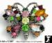 Butterfly Pin: Multicolor Rhinestone Butterfly Brooch Pin ST