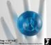 Lucite Ring: Vintage Lucite Mod Ring, Turquoise Lucite Ring