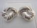 Big Sterling Silver 925 Bow Knot Pierced Earrings